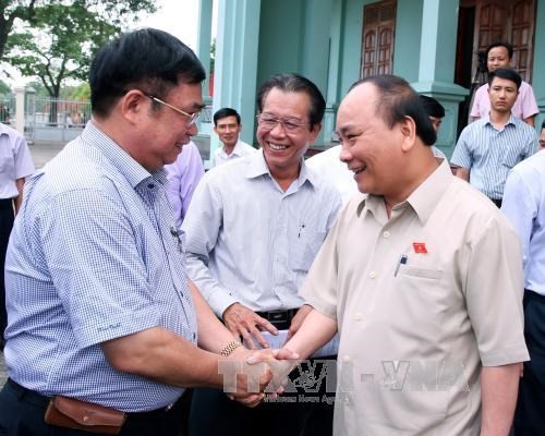 Premierminister Nguyen Xuan Phuc trifft Wähler in Hai Phong - ảnh 1